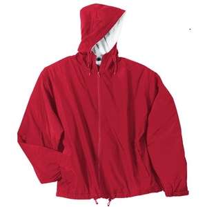 Port Authority Team Jacket - Dark/All Red/Gray, Oxford