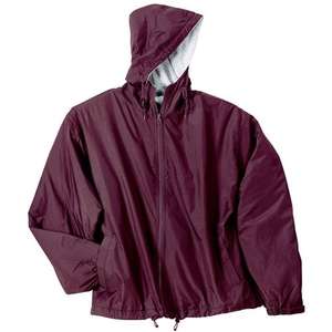 Port Authority Team Jacket - Dark/All Maroon/Gray, Oxford