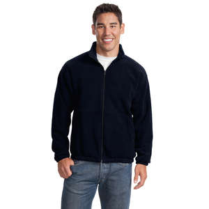 Port Authority R-Tek Fleece Full-Zip Jacket - Dark/All Blue, Navy