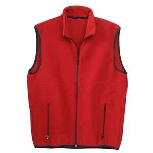 Port Authority R-Tek Fleece Vest - Dark/All Red