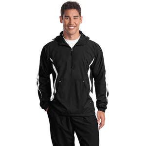 Sport-Tek Colorblock Raglan Anorak - Dark/All