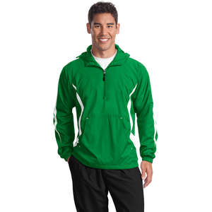 Sport-Tek Colorblock Raglan Anorak - Dark/All