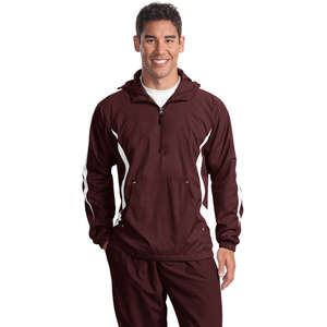 Sport-Tek Colorblock Raglan Anorak - Dark/All