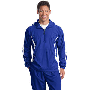 Sport-Tek Colorblock Raglan Anorak - Dark/All