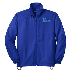 Custom Promotional Sport-Tek Full-Zip Wind Jacket - Dark/All