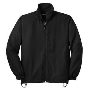 Sport-Tek Full-Zip Wind Jacket - Dark/All Black