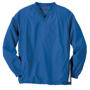 Sport-Tek V-Neck Raglan Wind Shirt - Dark/All 