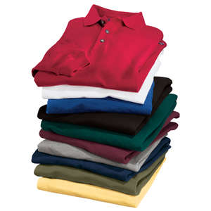 Port Authority Long Sleeve Pique Knit Sport Shirt - Dark/All 