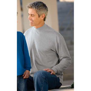 Port Authority Interlock Knit Mock Turtleneck - Dark/All 