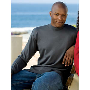 Port Authority Interlock Knit Mock Turtleneck - Dark/All 