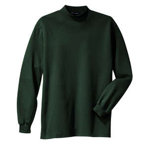 Port Authority Interlock Knit Mock Turtleneck - Dark/All Green, Dark