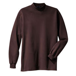 Port Authority Interlock Knit Mock Turtleneck - Dark/All Maroon