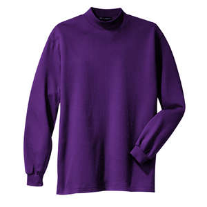 Port Authority Interlock Knit Mock Turtleneck - Dark/All Purple
