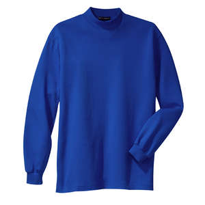 Port Authority Interlock Knit Mock Turtleneck - Dark/All Blue, Royal