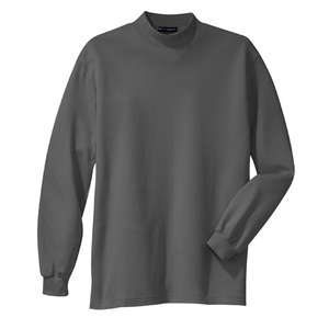 Port Authority Interlock Knit Mock Turtleneck - Dark/All Steel