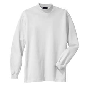 Port Authority Interlock Knit Mock Turtleneck - Dark/All White