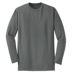 Sport-Tek Dri-Mesh Long Sleeve T-Shirt - Dark/All Steel