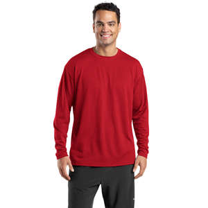 Sport-Tek Dri-Mesh Long Sleeve T-Shirt - Dark/All 
