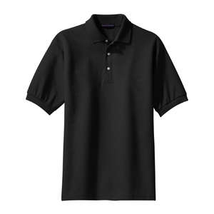Port Authority 100% Pima Cotton Sport Shirt - Dark/All Black