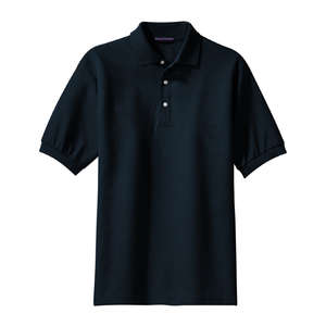 Port Authority 100% Pima Cotton Sport Shirt - Dark/All Blue, Navy