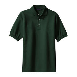 Port Authority 100% Pima Cotton Sport Shirt - Dark/All Green, Dark