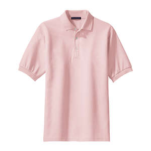 Port Authority 100% Pima Cotton Sport Shirt - Dark/All Pink, Light
