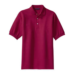 Port Authority 100% Pima Cotton Sport Shirt - Dark/All Red