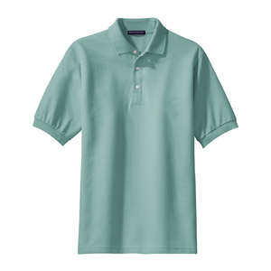 Port Authority 100% Pima Cotton Sport Shirt - Dark/All Green, Seafoam