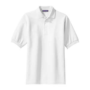 Port Authority 100% Pima Cotton Sport Shirt - Dark/All White
