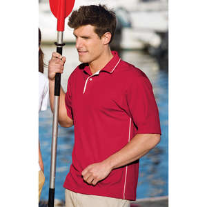 Sport-Tek Dri-Mesh Sport Shirt with Tipped Collar and Piping - Dark/All 