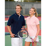 Logo Golf & Polo Shirts - Sport-Tek Dri-Mesh Sport Shirt with Tipped Collar and Piping - Dark/All