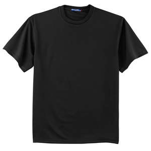 Sport-Tek Dri-Mesh Short Sleeve T-Shirt - Dark/All Black
