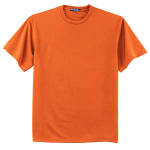 Sport-Tek Dri-Mesh Short Sleeve T-Shirt - Dark/All Orange, Bright