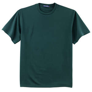 Sport-Tek Dri-Mesh Short Sleeve T-Shirt - Dark/All Green, Dark