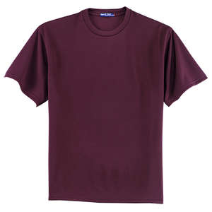 Sport-Tek Dri-Mesh Short Sleeve T-Shirt - Dark/All Maroon