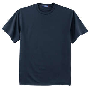Sport-Tek Dri-Mesh Short Sleeve T-Shirt - Dark/All Blue, Navy