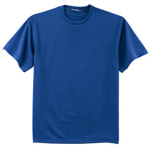 Sport-Tek Dri-Mesh Short Sleeve T-Shirt - Dark/All Blue, Royal