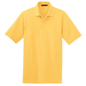 Port Authority Textured Sport Shirt with Wicking - Dark/All Yellow, Butternut