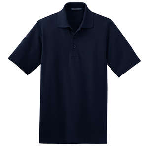 Port Authority Textured Sport Shirt with Wicking - Dark/All Blue, Navy