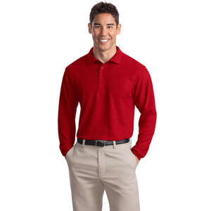 Port Authority Long Sleeve Silk Touch Sport Shirt - Dark/All
