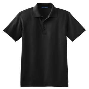 Port Authority Silk Touch Interlock Sport Shirt - Dark/All Black