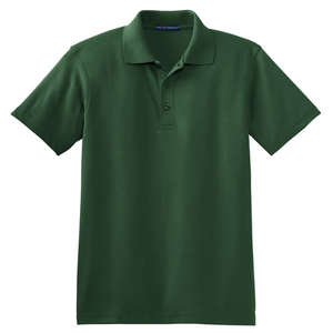 Port Authority Silk Touch Interlock Sport Shirt - Dark/All Green, Dark