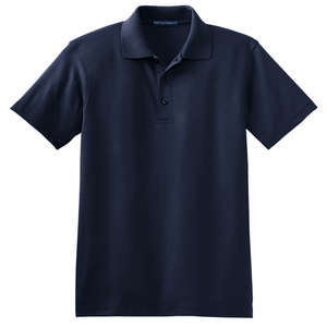 Port Authority Silk Touch Interlock Sport Shirt - Dark/All Blue, Navy