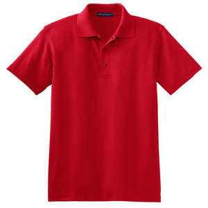 Port Authority Silk Touch Interlock Sport Shirt - Dark/All Red