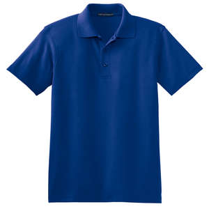 Port Authority Silk Touch Interlock Sport Shirt - Dark/All Blue, Royal