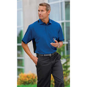Port Authority Dry Zone Colorblock Ottoman Sport Shirt - Dark/All