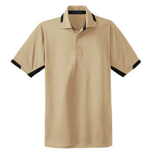 Port Authority Dry Zone Colorblock Ottoman Sport Shirt - Dark/All Stone/Black