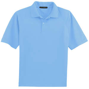 Port Authority Dry Zone Ottoman Sport Shirt - Dark/All Blue, Lake