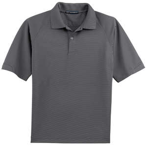 Port Authority Dry Zone Ottoman Sport Shirt - Dark/All Gray, Iron