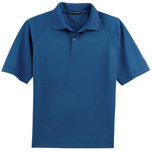 Port Authority Dry Zone Ottoman Sport Shirt - Dark/All Blue, Royal